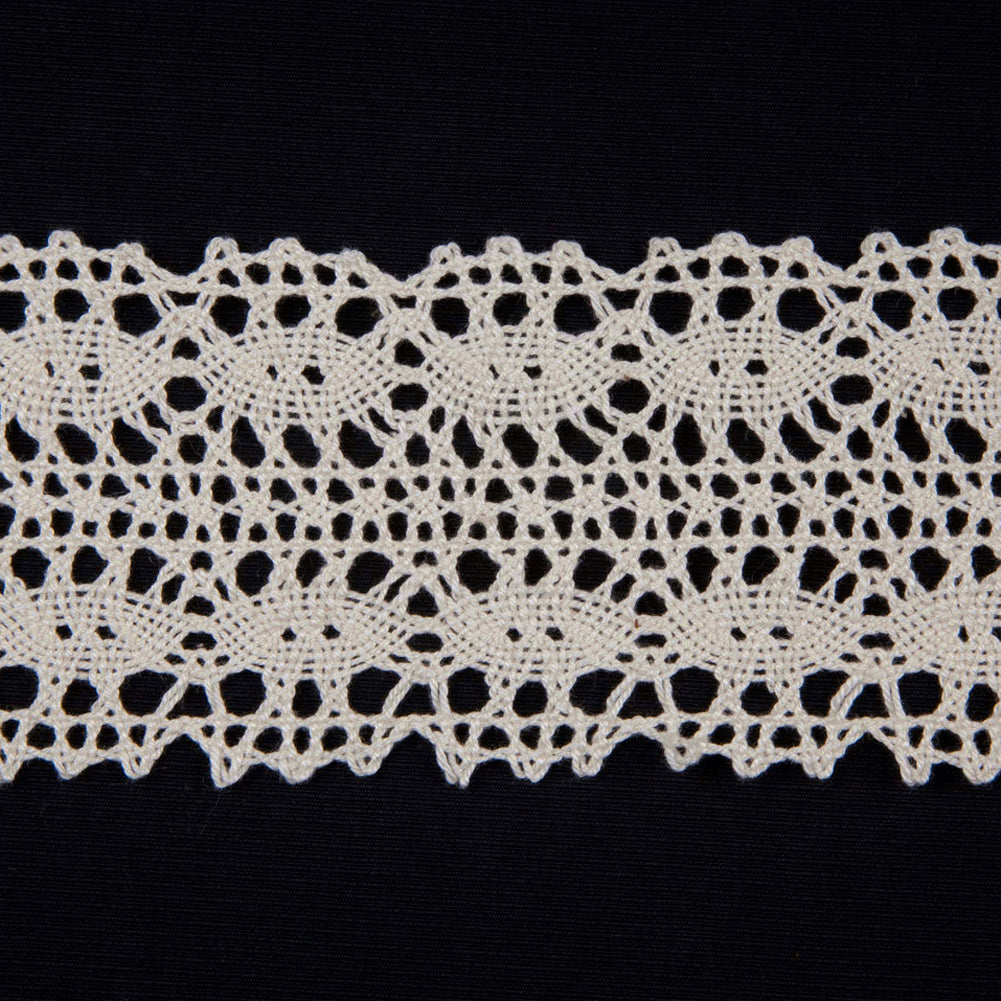 2.5" White Cluny Lace