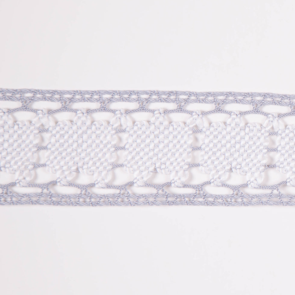 1.125" Cream Floral Lace
