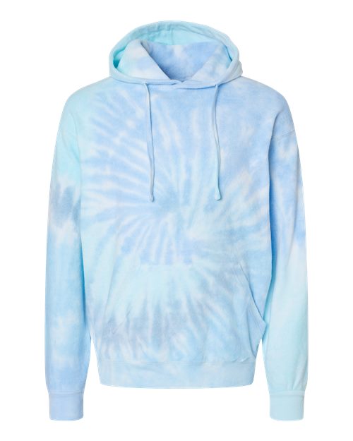 Colortone Unisex Tie-Dyed Cloud Inside-Out Fleece Hooded Sweatshirt