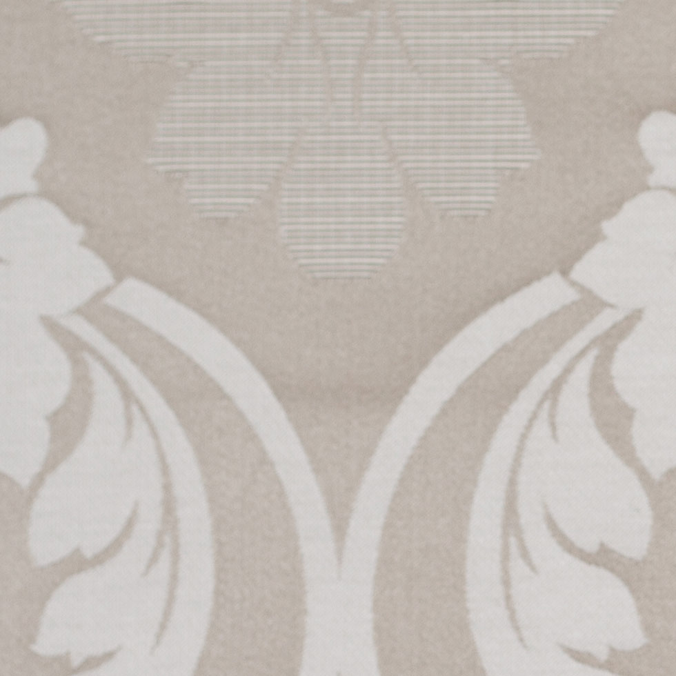 Champagne Floral Damask-Pattern Satin Jacquard