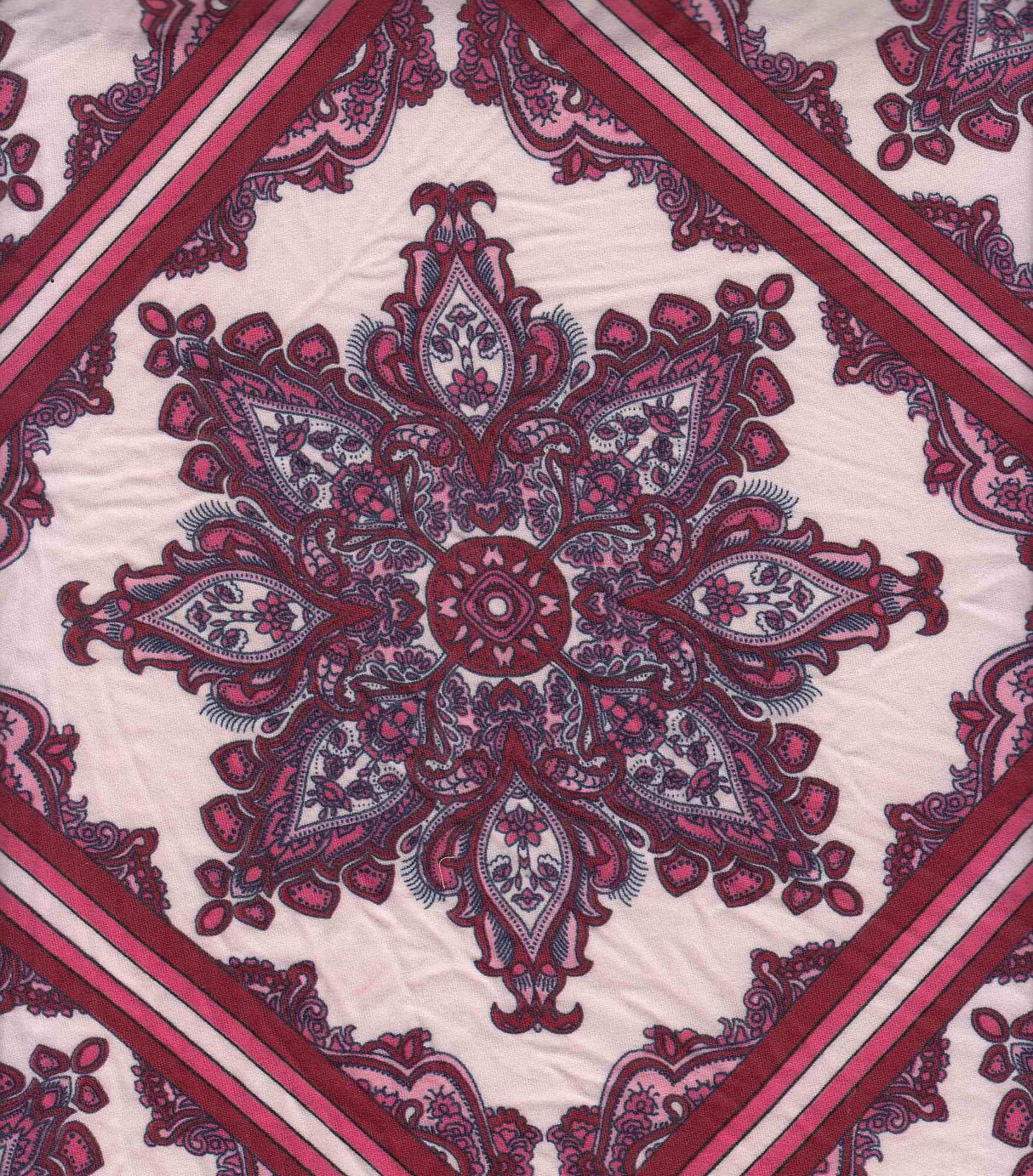 DTY Brushed Boho Print Fabric Soft Stretch Knit, 58/60" Wide