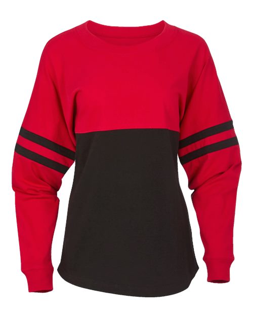 Boxercraft Women's Pom Pom Long Sleeve Jersey T-Shirt