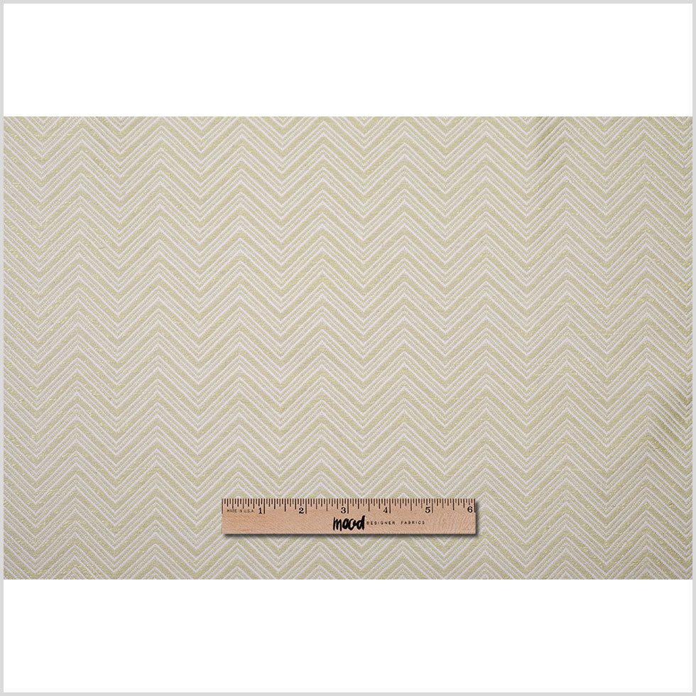 Cucumber Wide Herringbone Embroidered Cotton