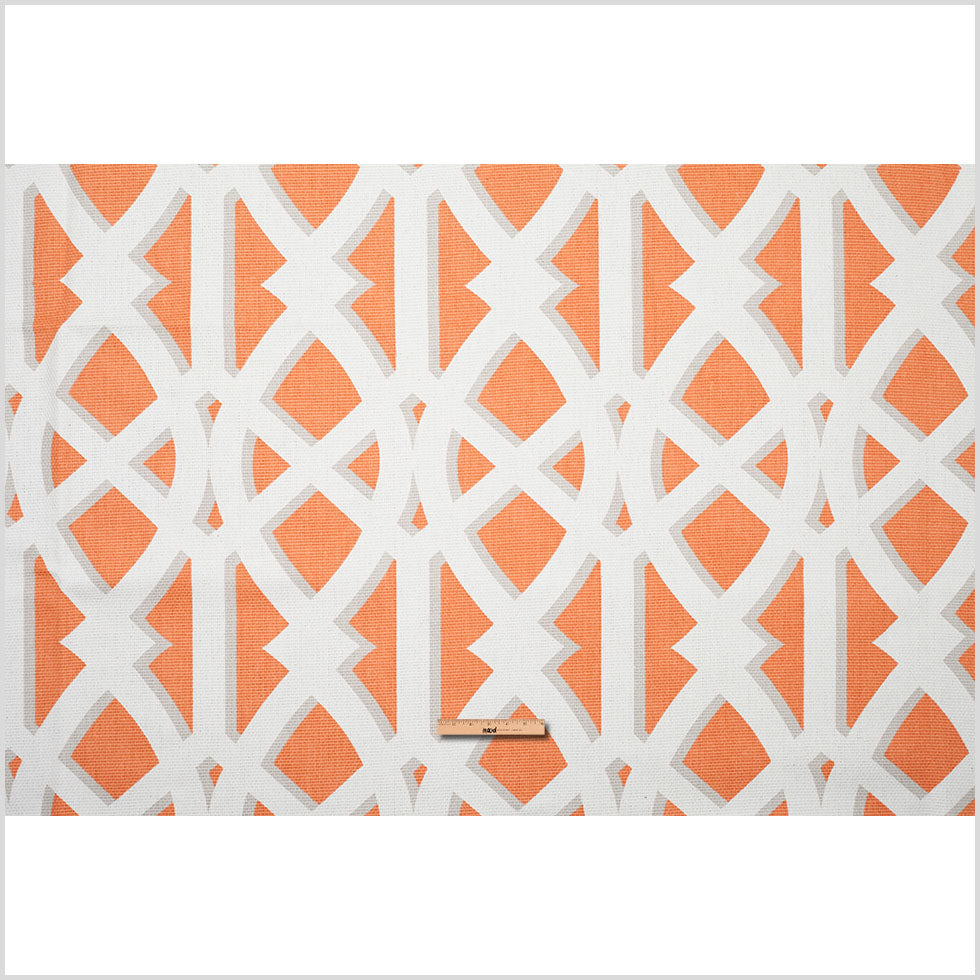 Mandarin Geometric Heavyweight Cotton
