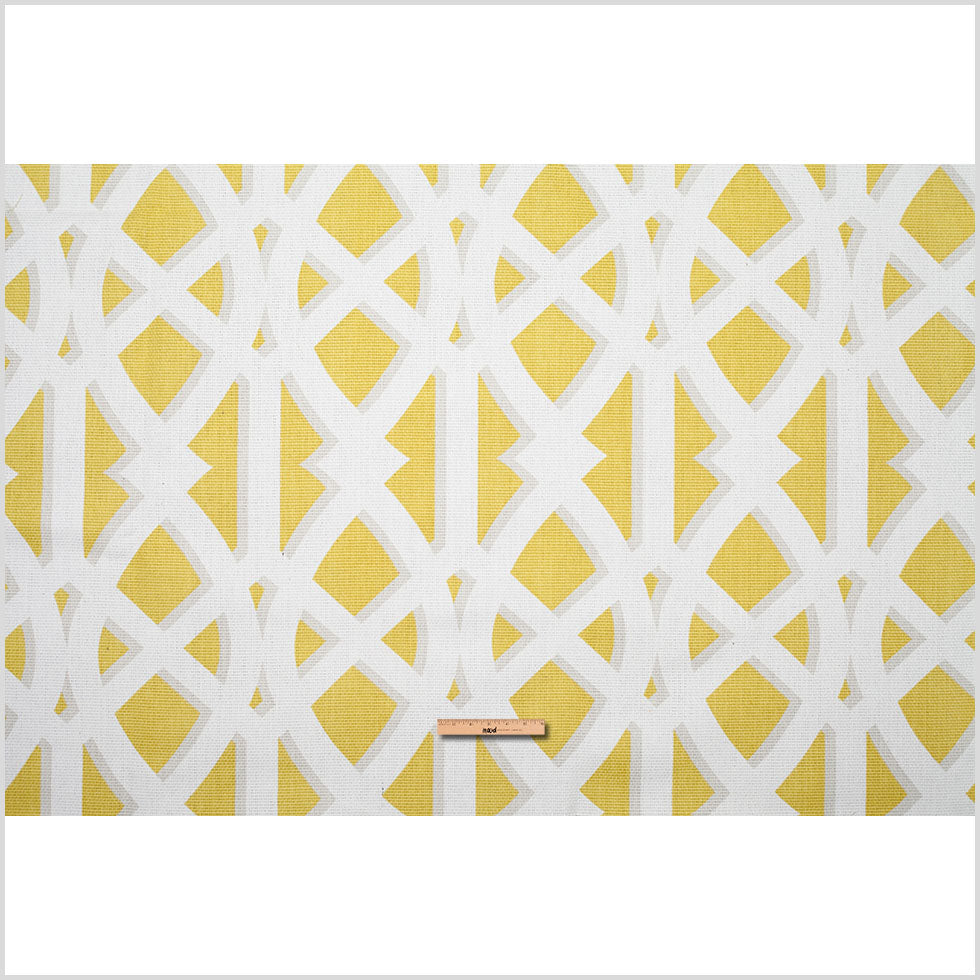 Lime Geometric Heavyweight Cotton