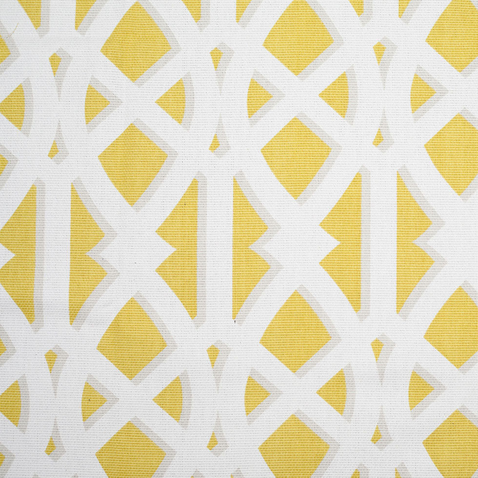 Lime Geometric Heavyweight Cotton