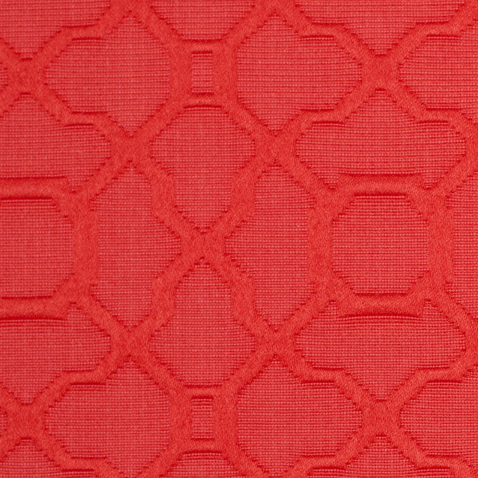 Candy Apple Raised Lattice Pattern Cotton Woven