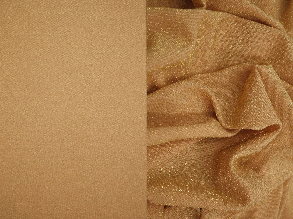 1 Yard Jersey Knit Fabric with Lurex, Soft Stretch Sparkly Finish 58/60" Wide