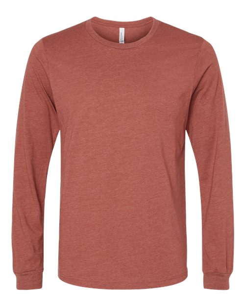 BELLA + CANVAS 3501CVC Heather CVC Long Sleeve Tee