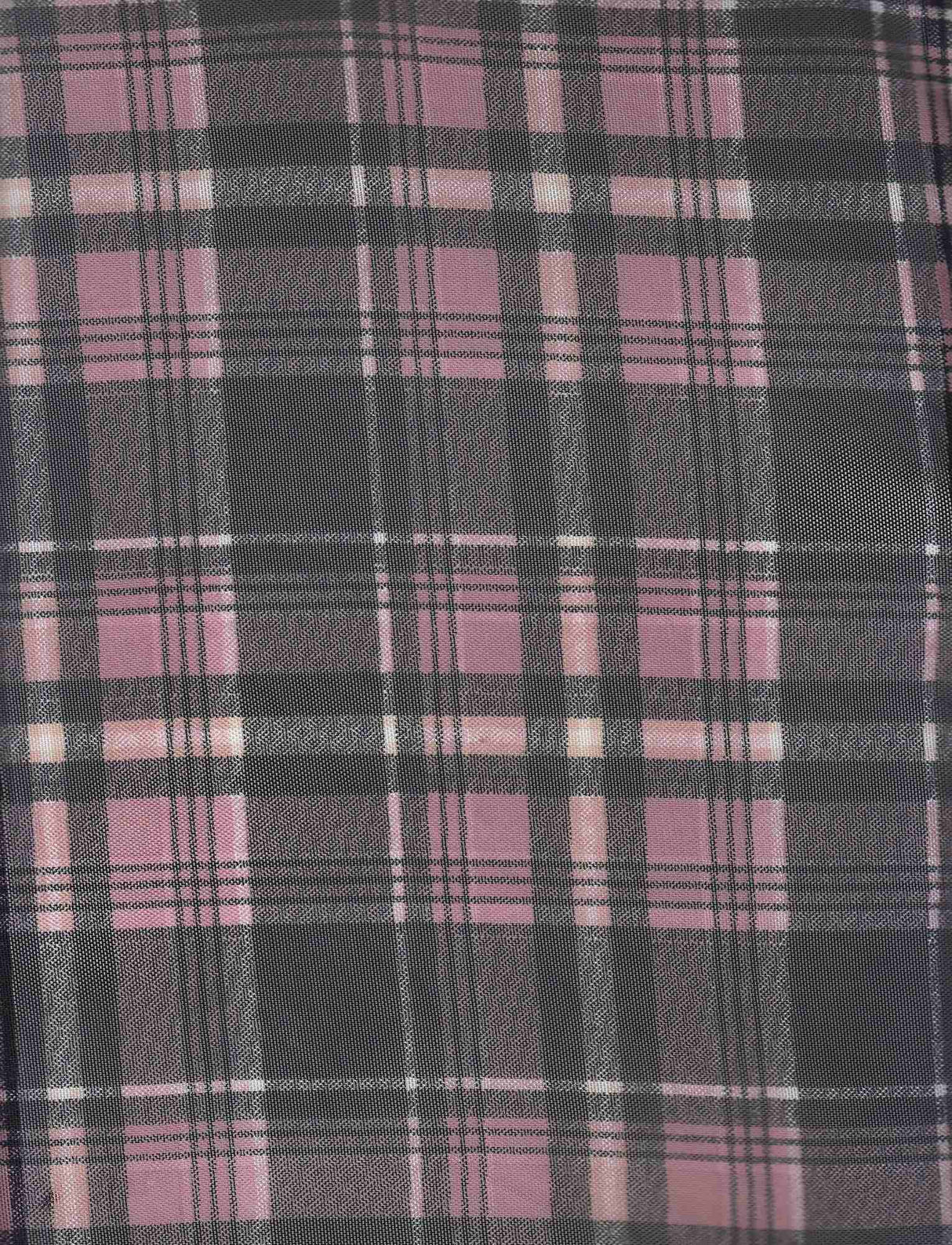 1 Yard Mauve Plaid Mesh Knit Fabric, 54'' Wide Polyester Spandex Blend MAUVE Color