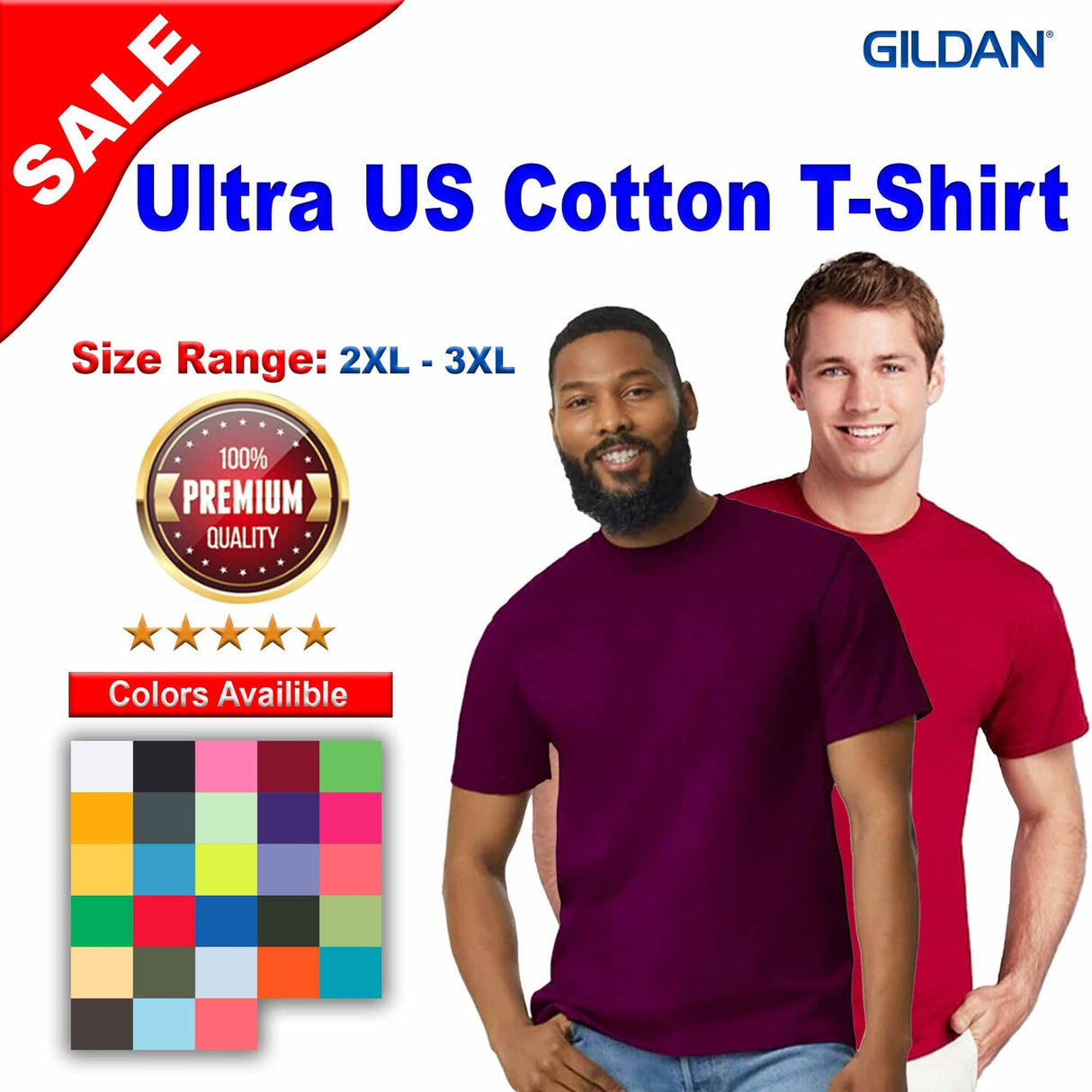 Gildan® Ultra Cotton Short Sleeve Crewneck T-Shirt