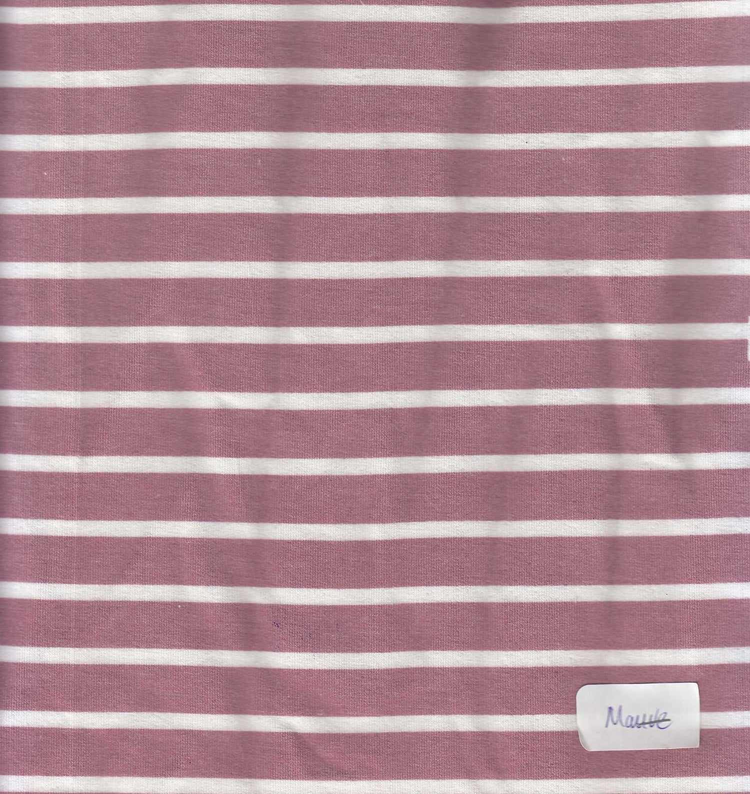 1 Yard French Terry Stripe Print Knit Fabric, 58/60'' Wide Poly Rayon Spandex Blend