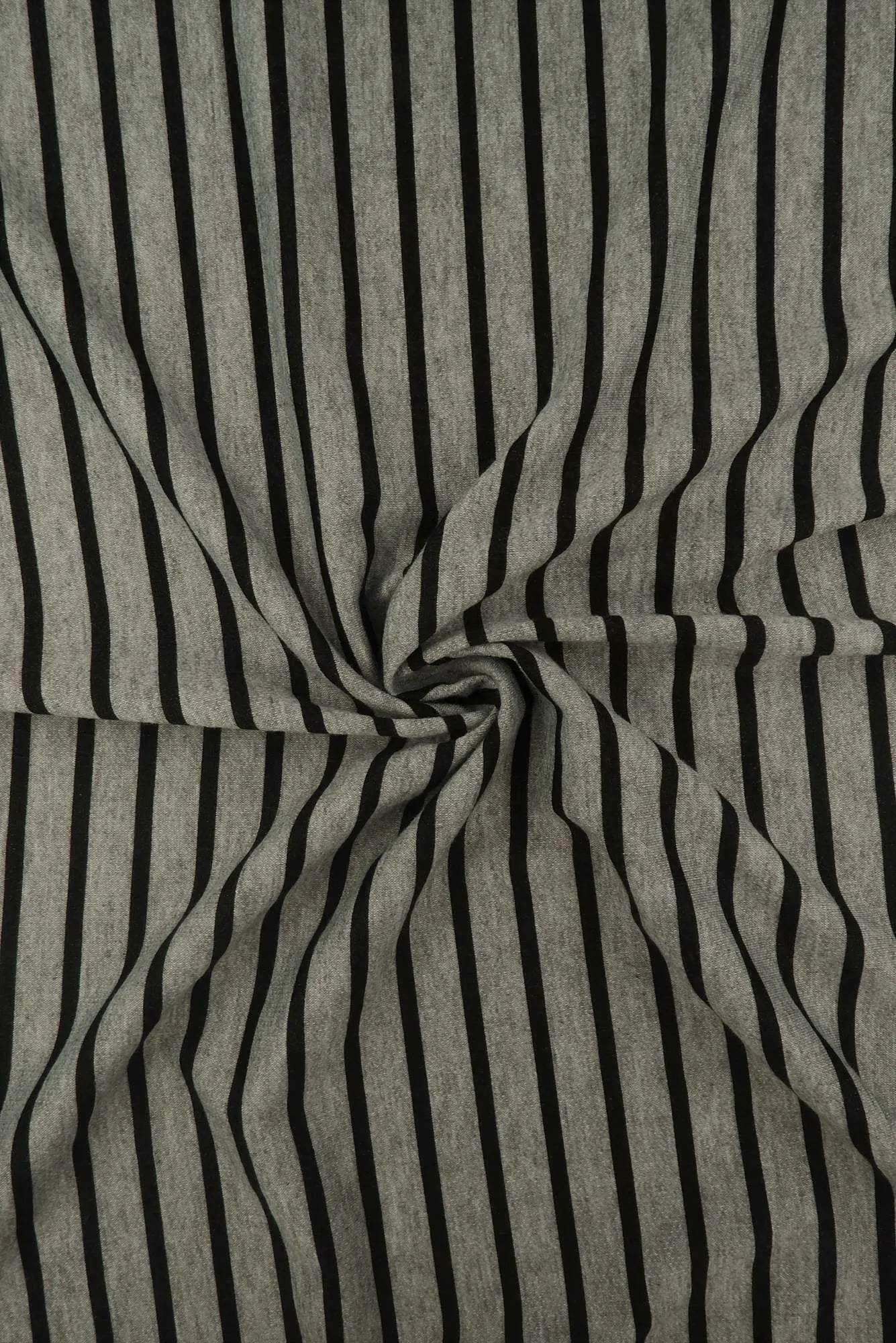 1 Yard French Terry Stripe Print Knit Fabric, 58/60'' Wide Poly Rayon Spandex Blend