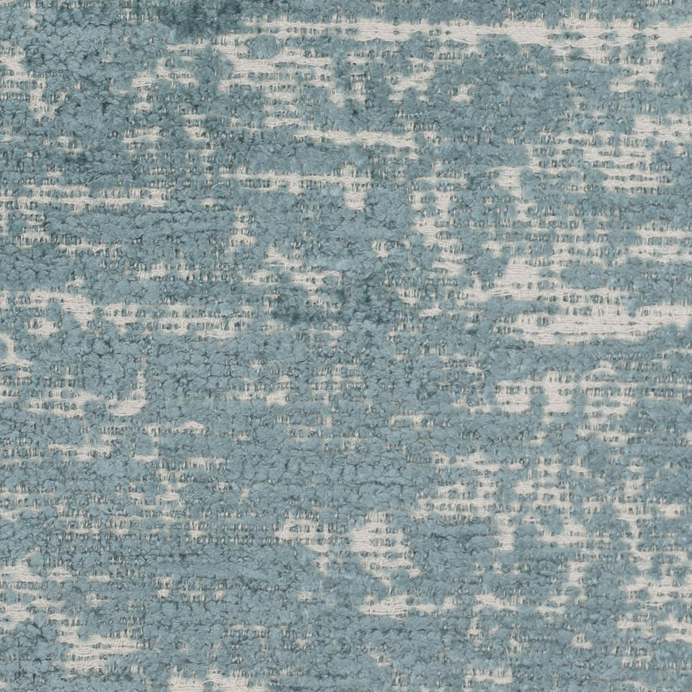 Cornflower Blue Polyester-Acrylic Flocked Woven