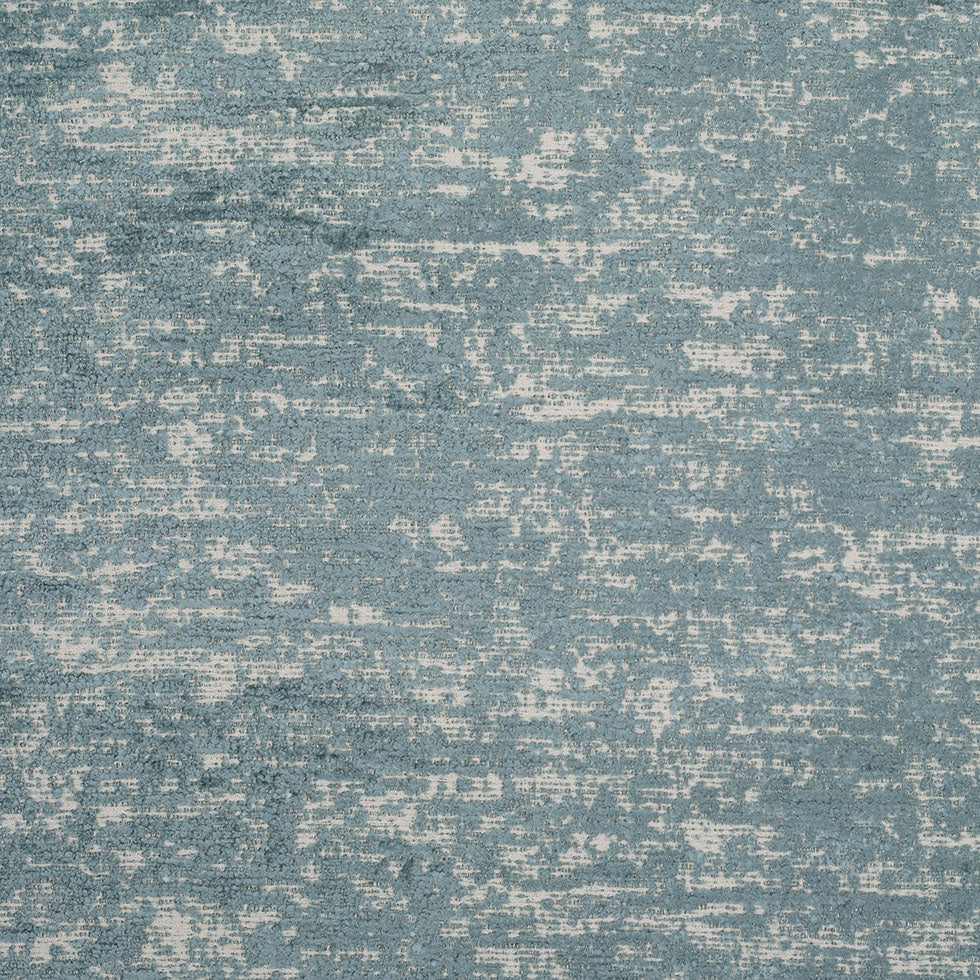 Cornflower Blue Polyester-Acrylic Flocked Woven