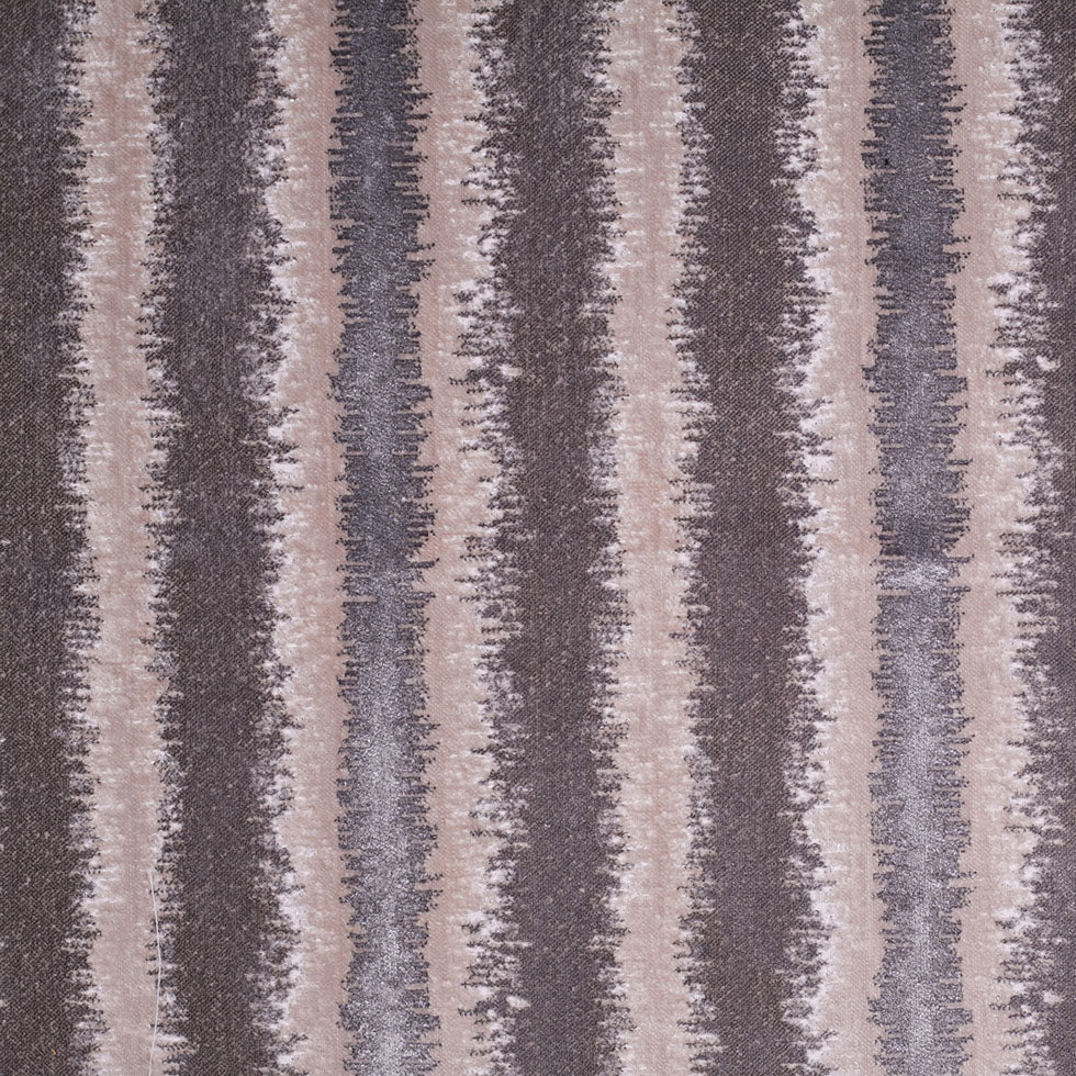 Platinum and Oxford Tan Polyester-Viscose Cut-Out Velvet