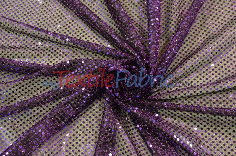 Confetti Dot Sequins Polyester Fabric - 3Mm Sequins, 45" Width (1 Yard)