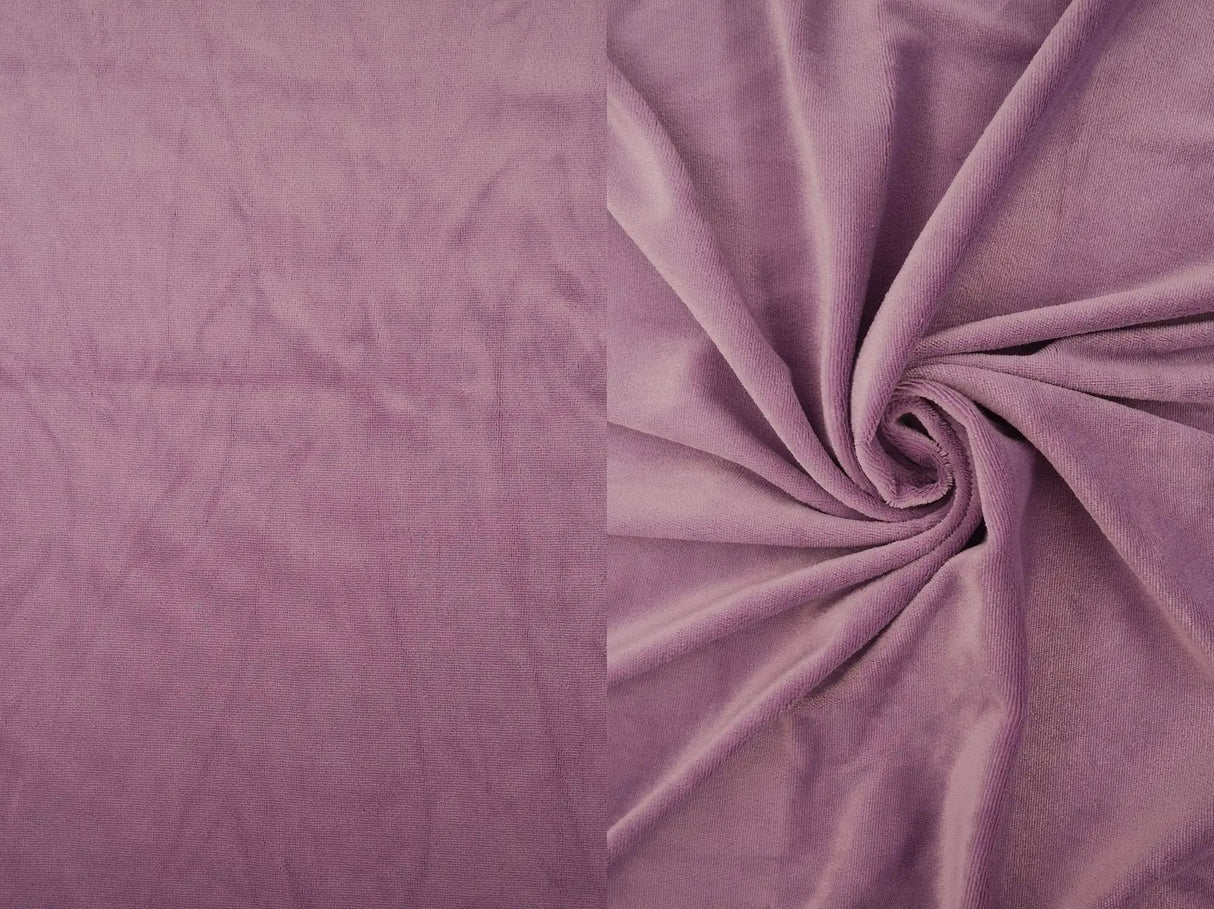 Solid Velour Fabric Soft, Plush & Stretchy 58/60" Wide