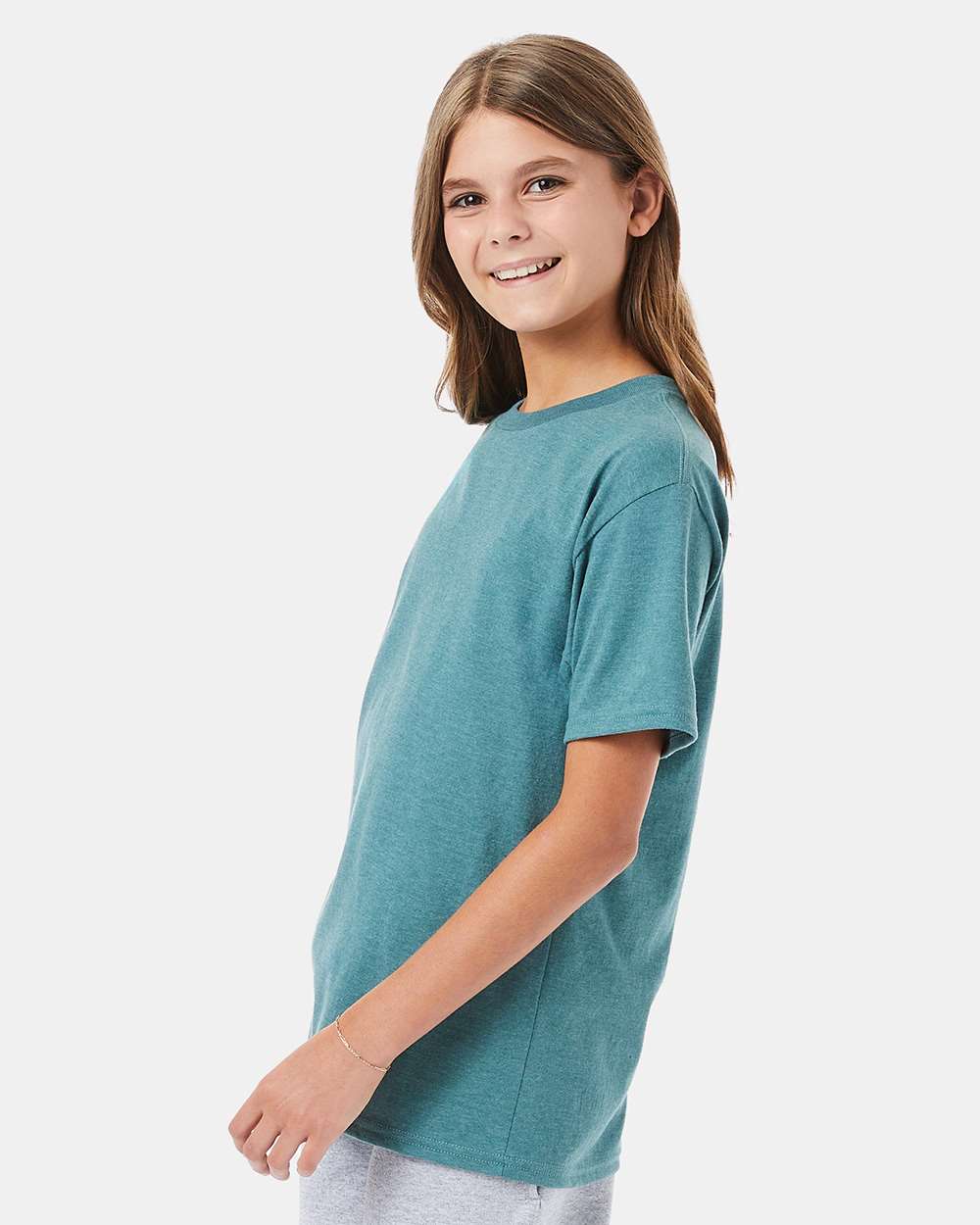 Hanes® Perfect-T Youth Crew Neck Short Sleeve T-Shirt