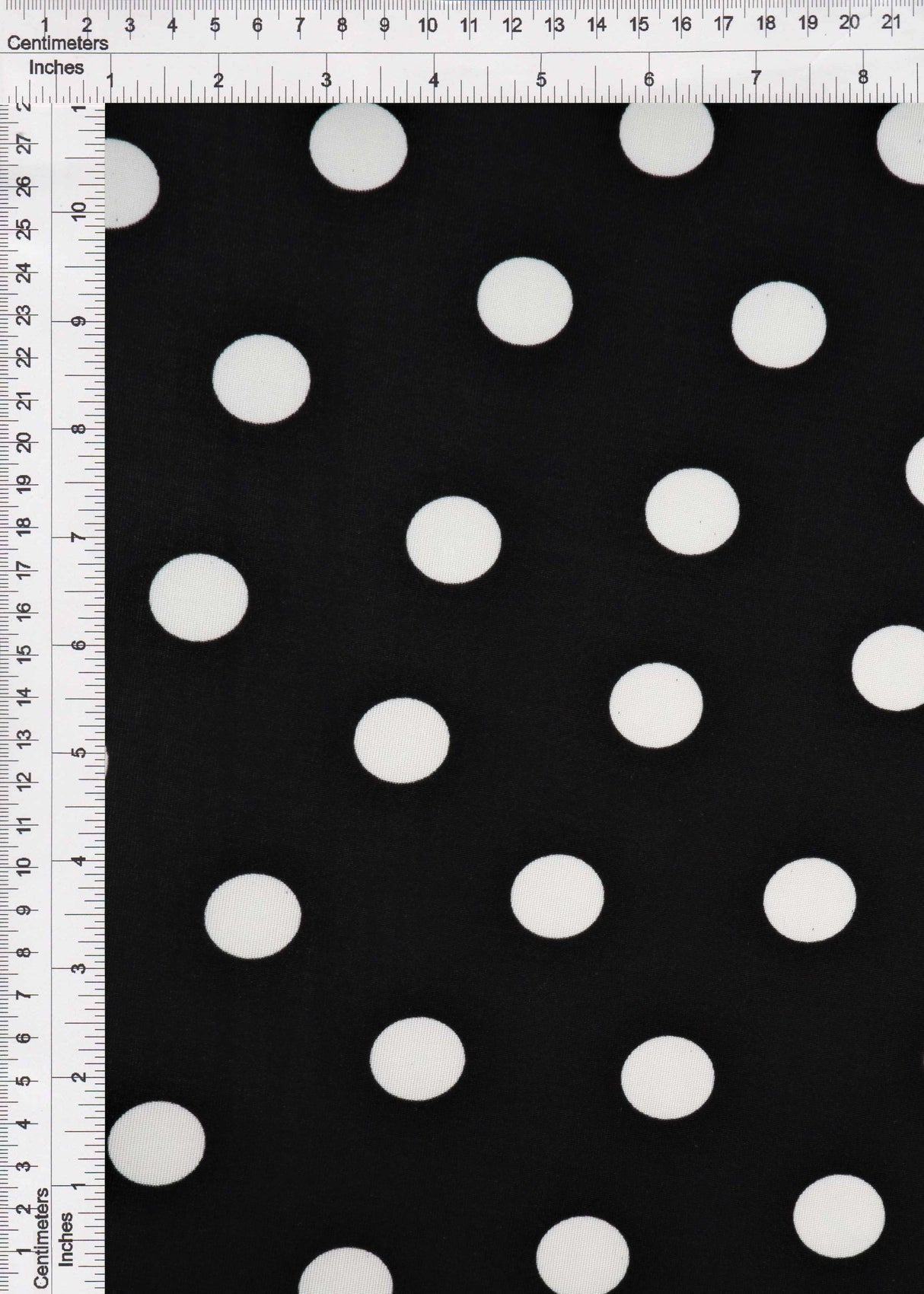 Polka Dot Ribbed Stretch Knit Fabric