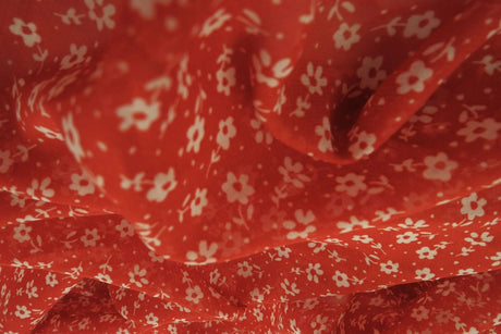 Ditsy Floral Hi Multi Chiffon Fabric Lightweight 100% Polyester Semi Sheer 70 GSM, 57/58" Wide