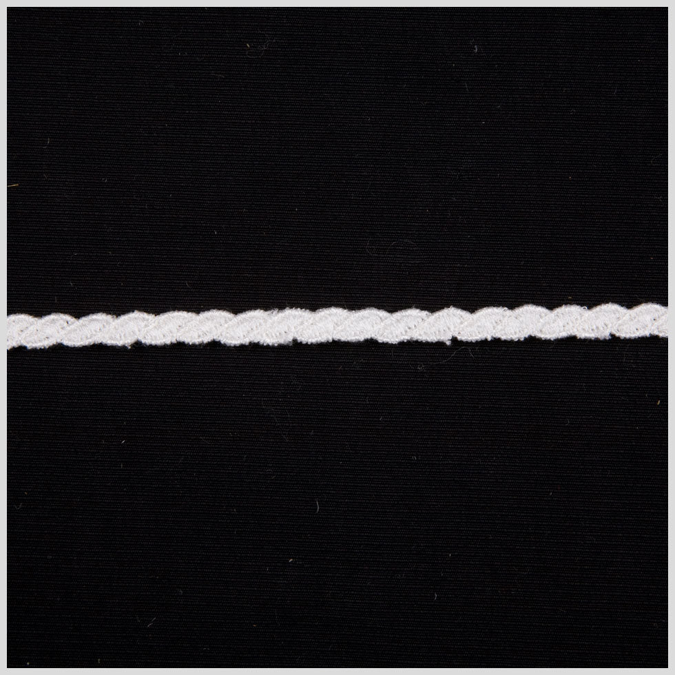 1/4" White Gimp Braid
