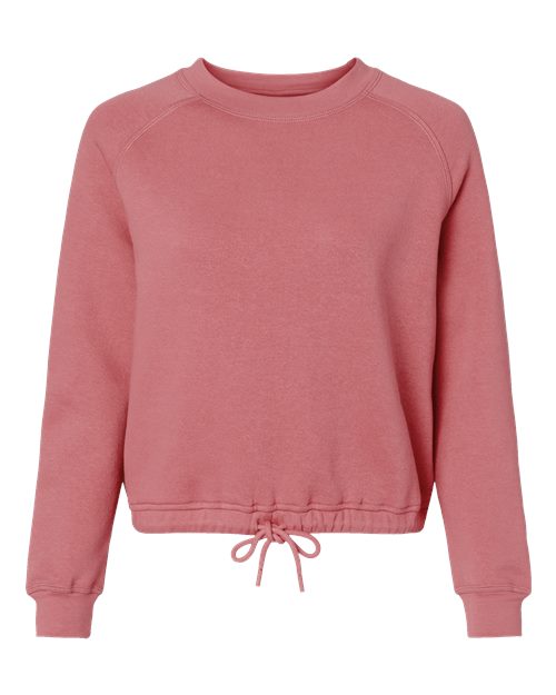 LAT Women's Relaxed Boxy Fleece Crewneck Sweatshirt