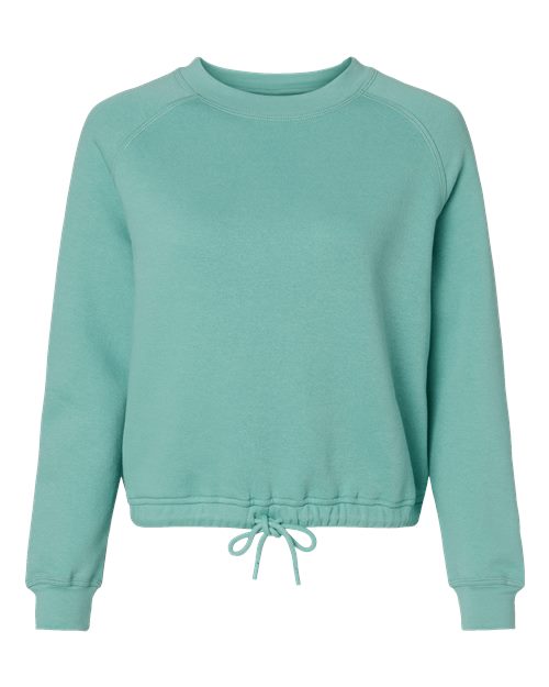 LAT Women's Relaxed Boxy Fleece Crewneck Sweatshirt