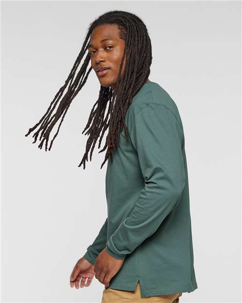 Men's Fine Jersey Crewneck Long Sleeve Tee
