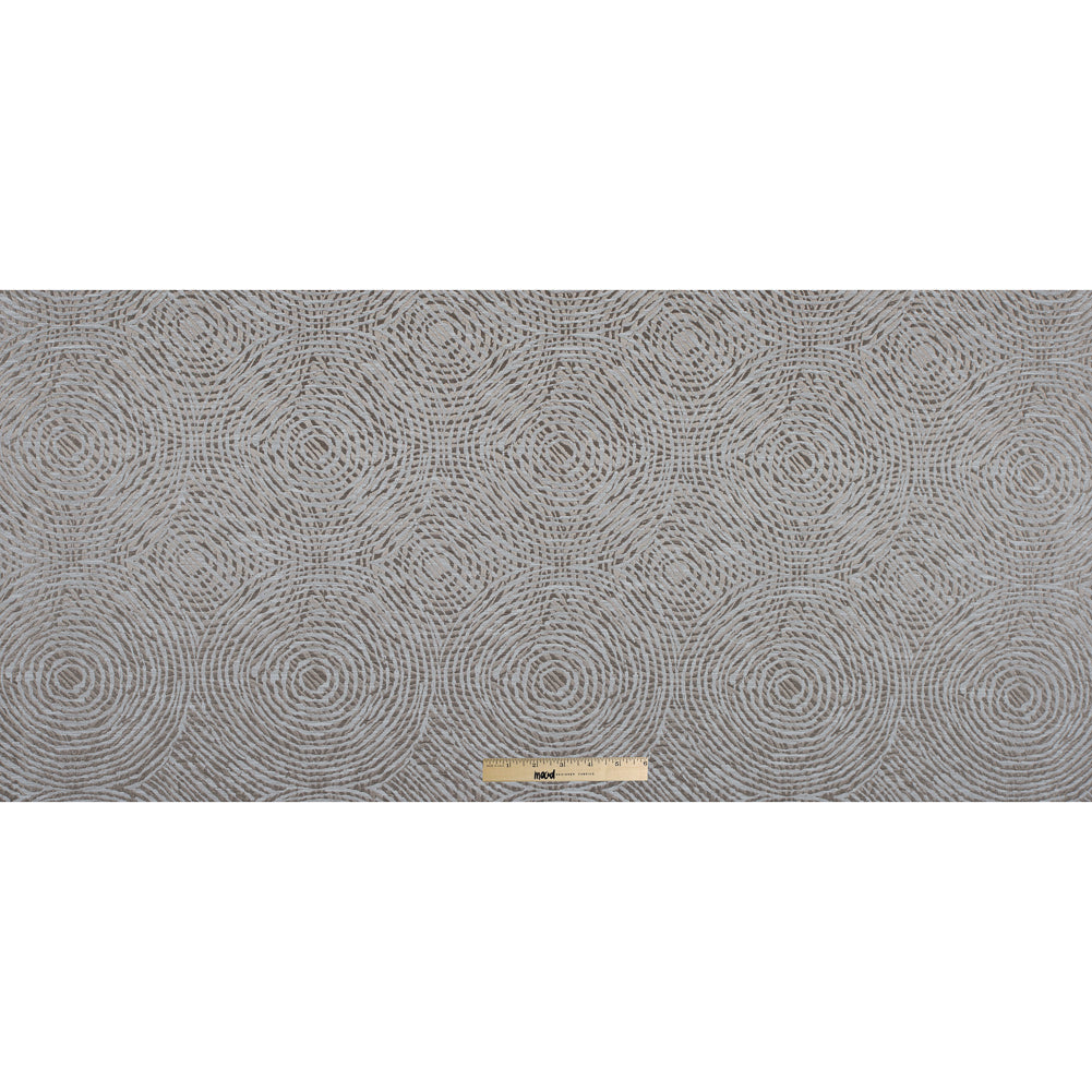 Linen Geometric Swirls on a Cotton and Polyester Woven