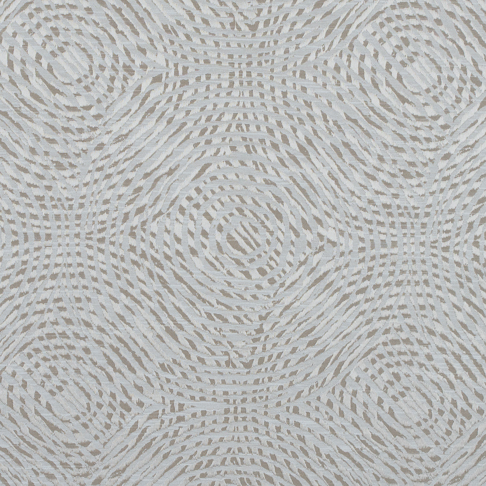 Champagne Geometric Swirls on a Cotton and Polyester Woven