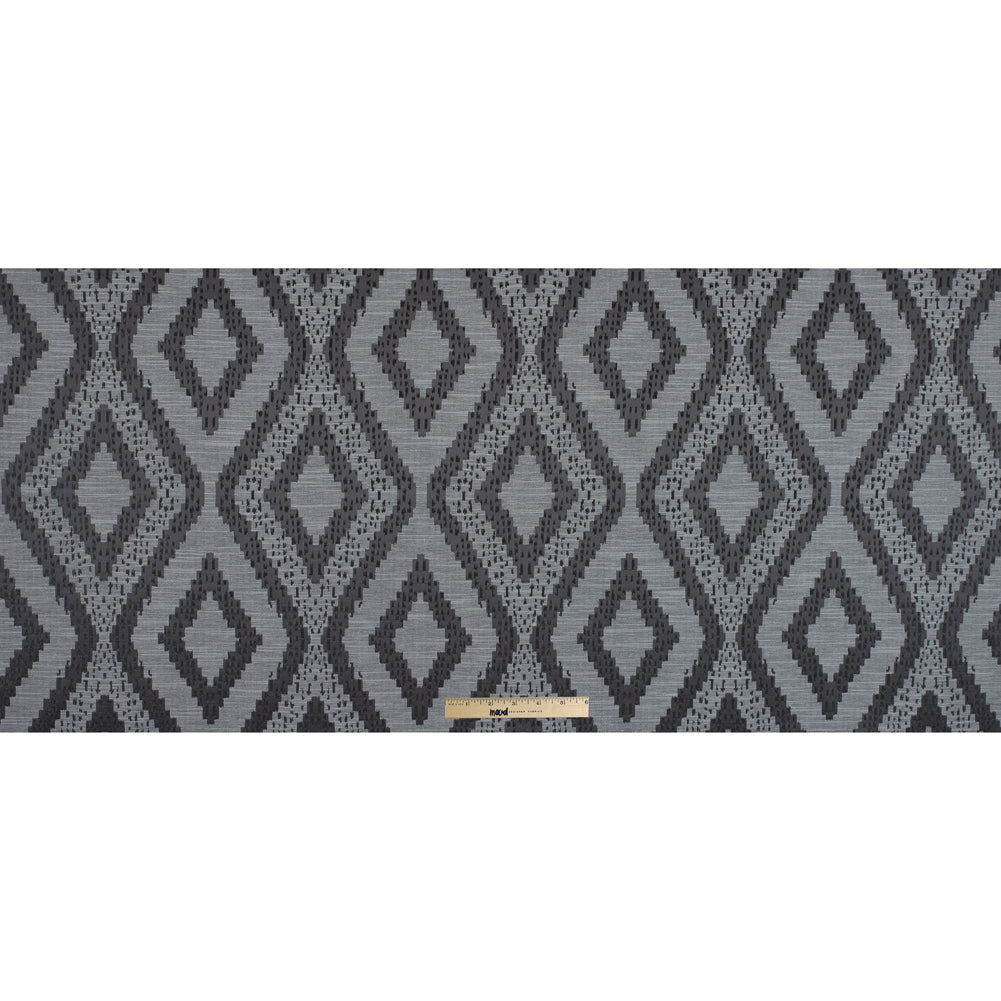 Slate Diamond Woven Cotton and Polyester Blend