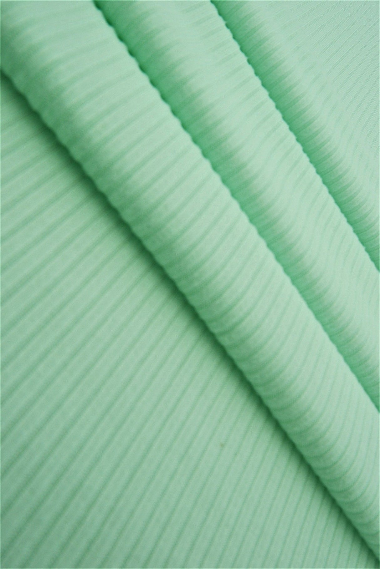 Rib Solid Stretch Knit Fabric