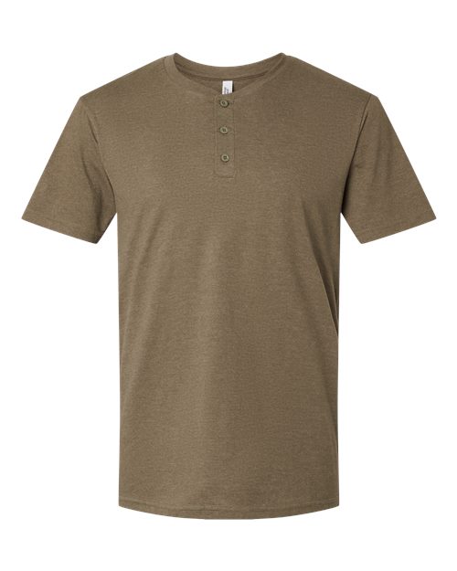 American Apparel Unisex CVC Henley Tee