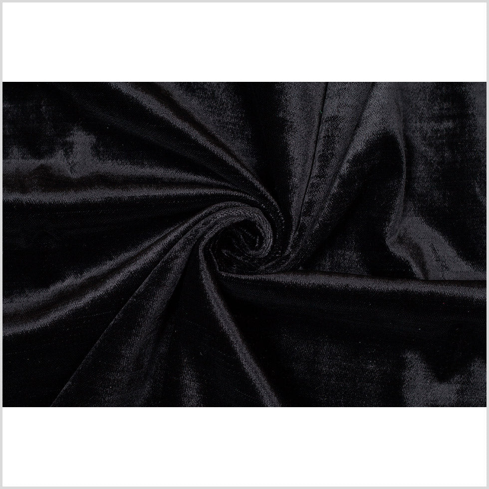 Ebony Polyester Velvet