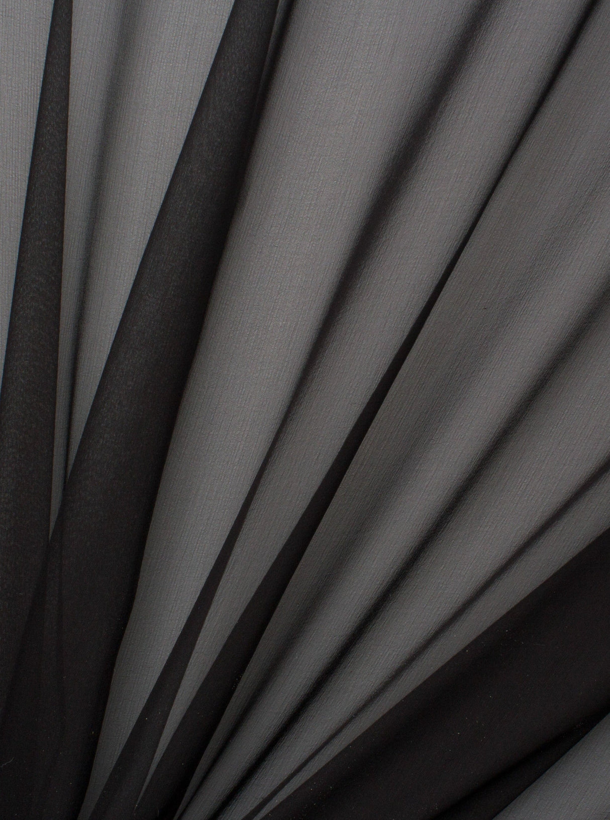 Sheer Black Chiffon