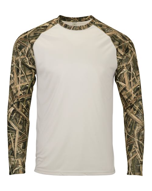 Paragon Men's Jackson Mossy Oak Colorblocked Long Sleeve T-Shirt