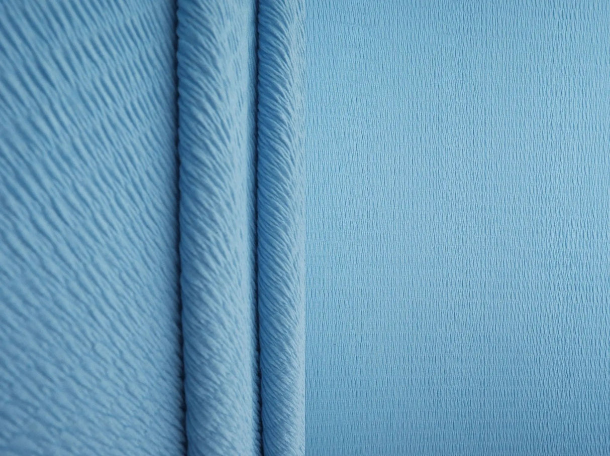 Solid Smocking Popcorn Jersey Fabric 1 Yard Stretch Textured Knit 42/44" Wide