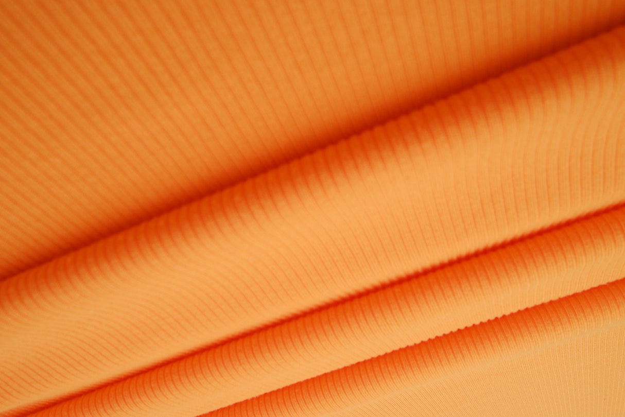 Rib Solid Stretch Knit Fabric