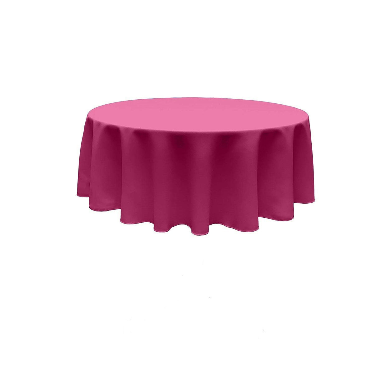 Poly Poplin Fabric - Seamless Round Tablecloth, 108" Diameter (1 Piece)