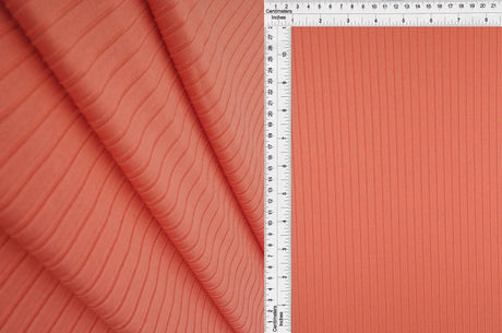 1 Yard Soft 8x3 Yummy Rib Knit Fabric, 58/60″ Wide Solid Polyester Spandex Blend