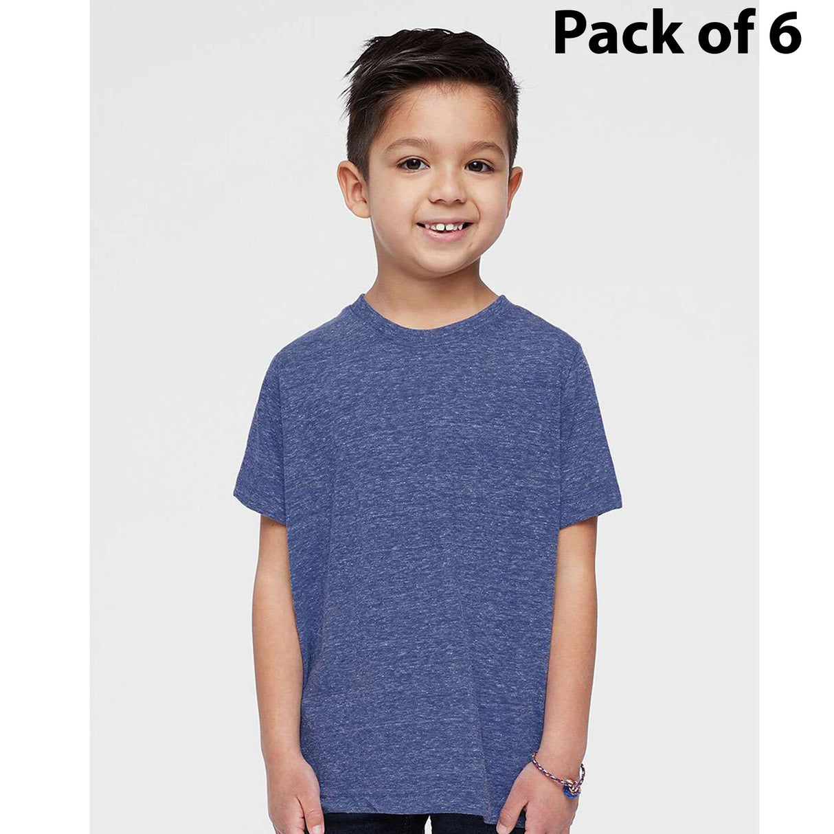 RADYAN® Crew Short Sleeve Toddler Harborside Melange T-Shirt