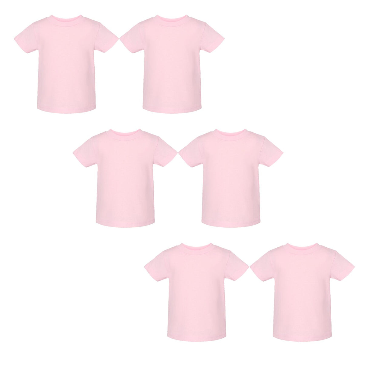 RADYAN® Toddler Fine Jersey Crew Neck Short Sleeve Tee - 3321