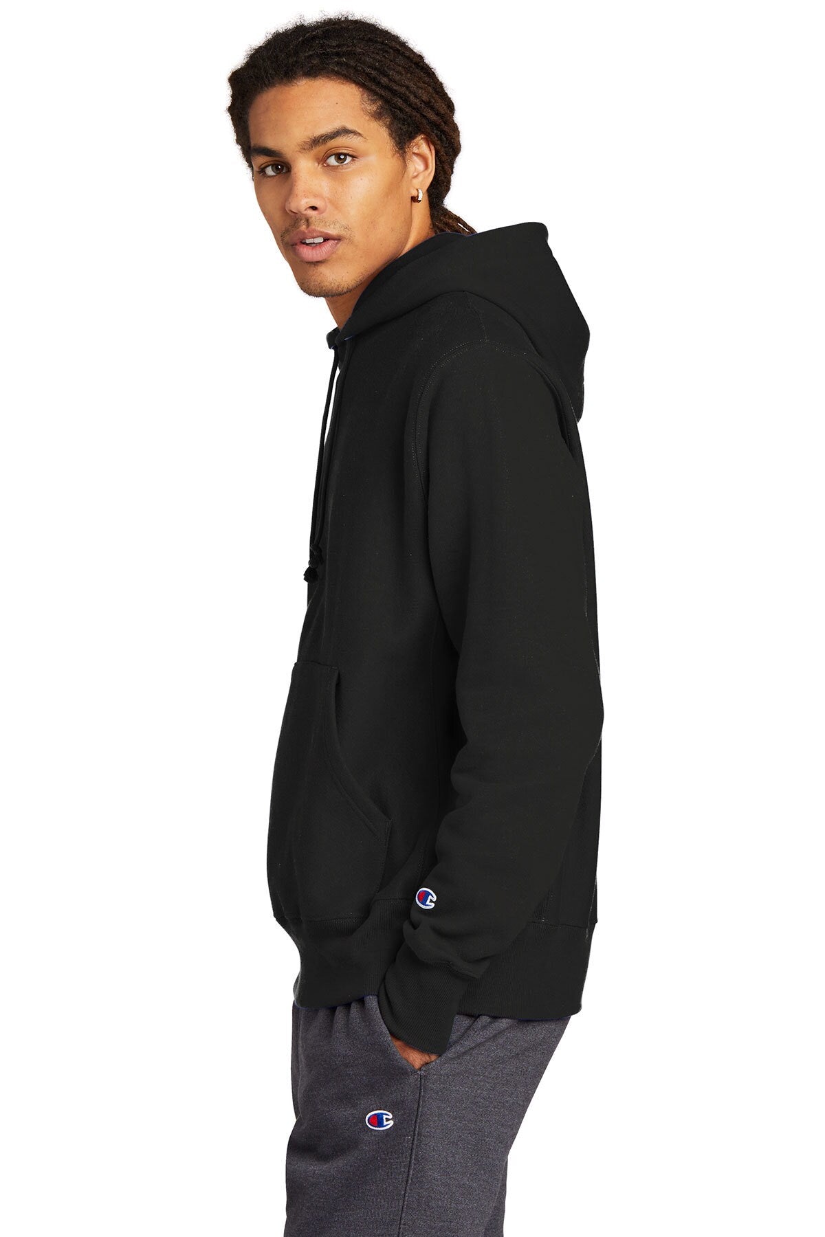 Champion® Reverse Weave Hooded Long Sleeve Sweatshirt