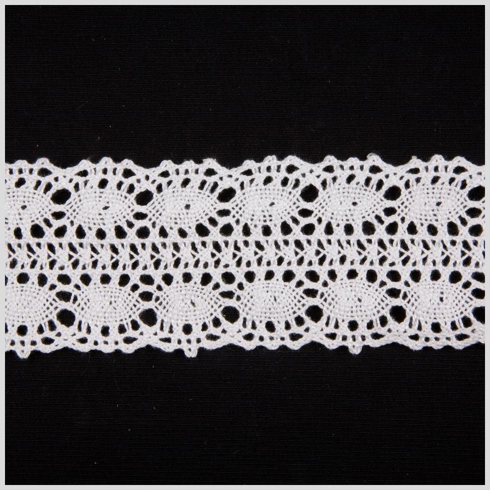 2.25" White Cluny Lace