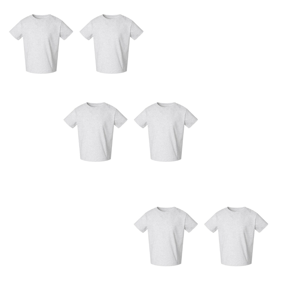 RADYAN® Toddler Cotton Jersey Crew Neck Short Sleeve Tee