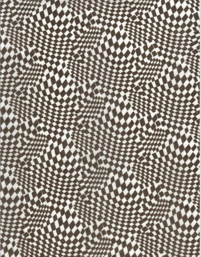 Chic Flocked Checkered Mesh Stretch Fabric 54" Soft Sheer Material for Tops & Bodysuits
