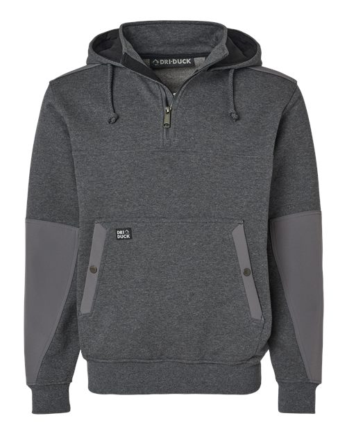 DRI DUCK Men's Mission Quarter-Zip Hooded Pullover