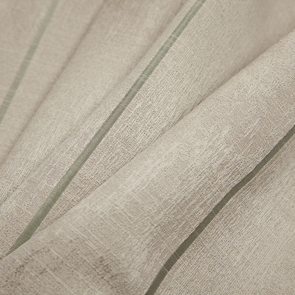 Indian Silver Striped Polyester-Cotton Brocade