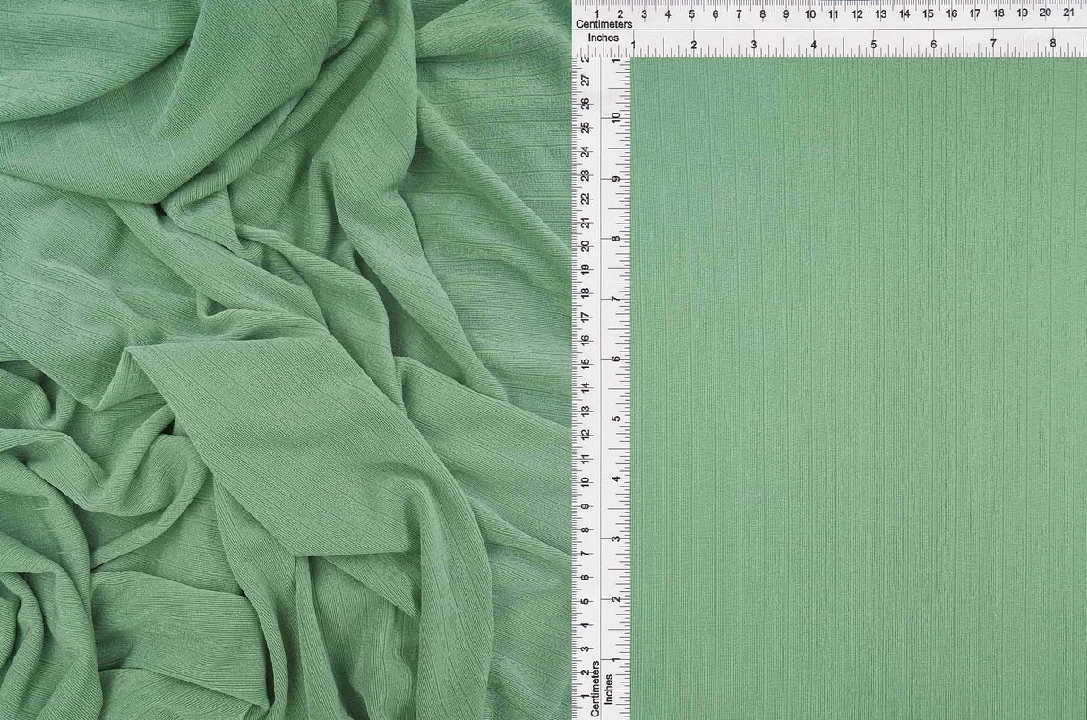 1 Yard Polyester Spandex Rib Knit Fabric Slinky Texture 52/54" Width